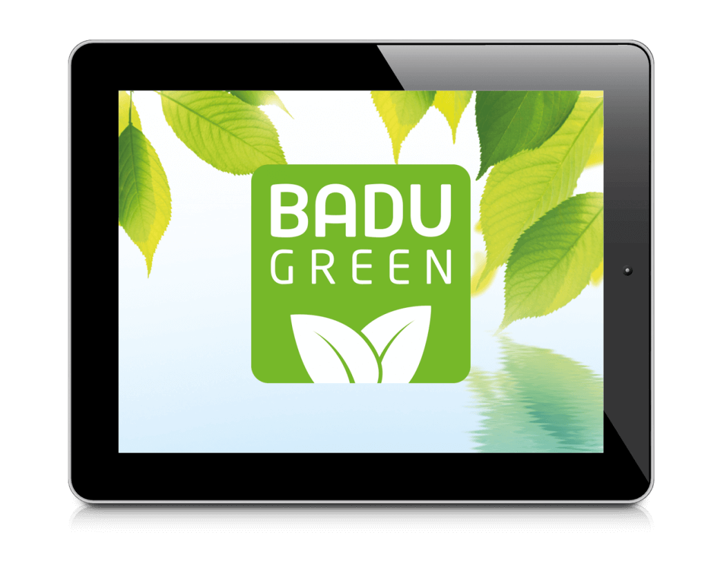 BADU Green Tabet App EcoCheck